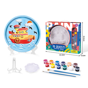 Ensemble de peintures en plâtre 3D créatives à faire soi-même, figurines colorées pour enfants, jouets de <span class=keywords><strong>dessin</strong></span> pour la peinture artistique - Product Image 6