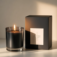 Vases à bougies ronds vides verts en gros, grands contenants à bougies transparents 8oz 10oz 12oz 16oz, pots à bougies de luxe en verre