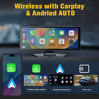 Pantalla de Navegación Portátil GPS Android Inalámbrica de 10.26 Pulgadas 4K, Cámara Grabadora Dual Giratoria Delantera/Trasera, CarPlay ZC10C, 1 Año de Garantía