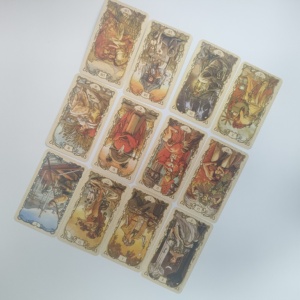 Carta campione gratuito di tarocchi di intrattenimento personalizzato all'ingrosso carta stampato80 carte di carta tarocchi mazzi di carte - Product Image 3