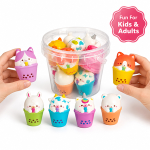 Factory Assorted Snack Animal Squishies Slow Rise Foam Tactile Play Collection Goodie Bag Fillers For Kids Parties - Product Image 1