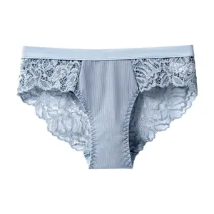 Cuecas de renda feminina AFQ de boa qualidade, calcinha de cintura baixa, tanga sexy para meninas