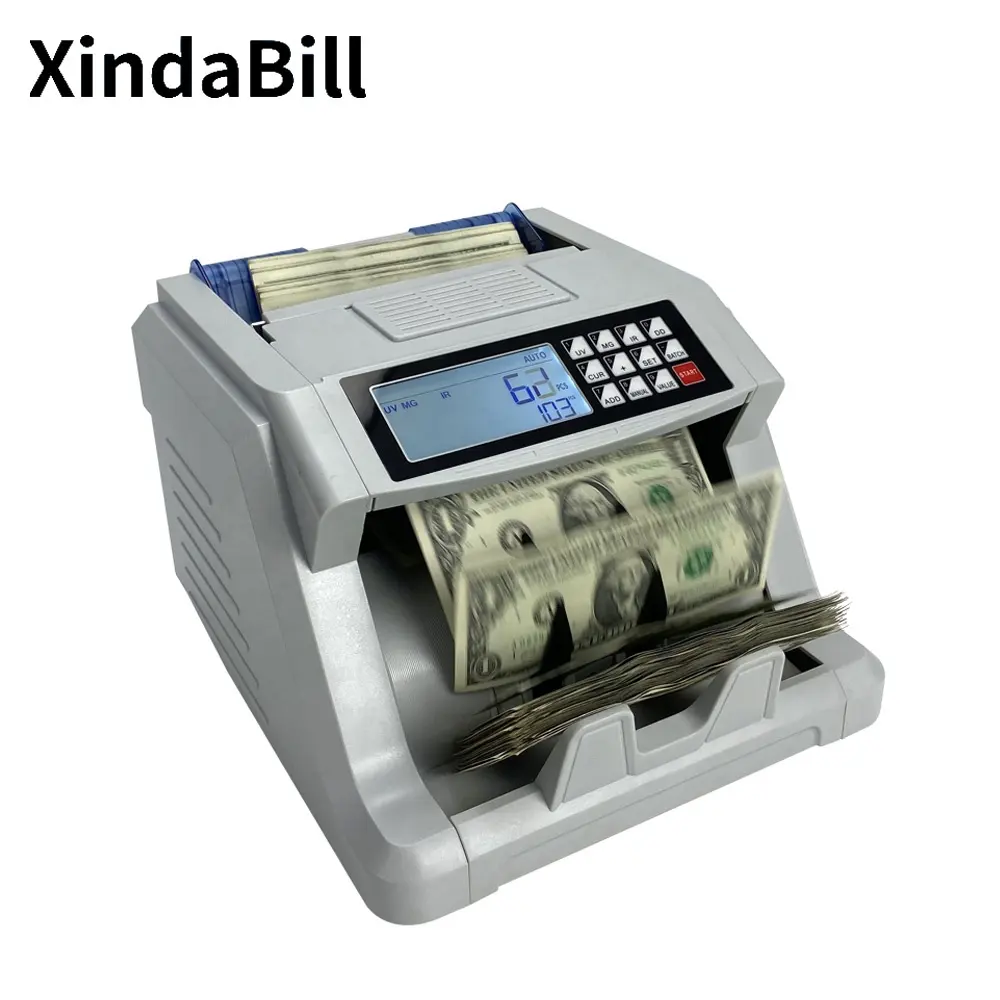 अमरीकी डालर यूरो AFN पैसे काउंटर मशीन बहु-मुद्रा का पता लगाने के बैंक बिल नोट काउंटर नकदी डिटेक्टर
