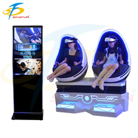 Chaise oeuf Double siège 9D Egg Cinema vr simulateur réalité virtuelle vr Egg jeux vr parc d'attractions