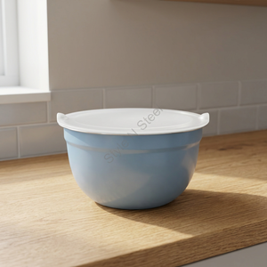 Bol en acier inoxydable Aldi de qualité supérieure avec design classique élégant et couvercle en plastique pour le stockage - Product Image 4