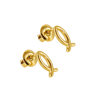 ZOGXIN Gold Plated <b>Stud</b> Earrings Heart Geometric Shape <b>Titanium</b> Steel For Women Fashion Jewelry - Product Image 5