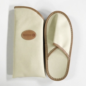 방수 PU 슬리퍼 홈 호텔 여행 항공사 사용 럭셔리 실내 가죽 슬리퍼 - Product Image 2