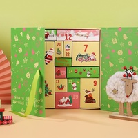 Compte à rebours personnalisé, emballage cadeau, boîte vide pour calendrier, pour les enfants, accessoires de noël