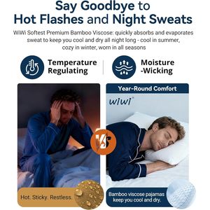 Camiseta de Manga Larga para Hombre, Cuello Redondo, Viscosa de Bambú, Ropa de Dormir, Tallas S-XXL, Venta al Por Mayor - Product Image 5