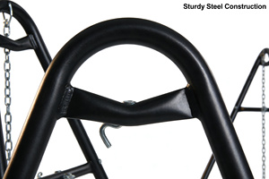 Universal <strong>Hammock</strong> Stand Only, Fits 9 to 14 <strong>Foot</strong> <strong>Hammocks</strong>, 600 Lbs Capacity, Double <strong>Hammock</strong> Stand for Outside (Glossy Jet Black) - Product Image 4