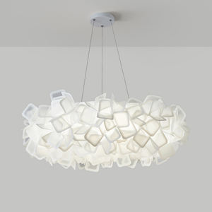 Lámpara Colgante Moderna con Flores Blancas, LED Blanco Cálido, Regulable, Altura Ajustable, Compatible con CA, 3 Años de Garantía, para el Hogar - Product Image 5