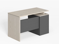 Table de personnel ergonomique moderne nouveau mobilier de bureau bureau d'ordinateur en bois pour 1 personne poste de travail en métal pour usage hospitalier