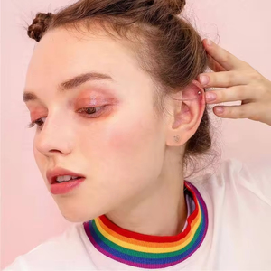 Joyería fina S925 plata esterlina chapado en oro rosa Árbol de la vida corazón Stud pendientes