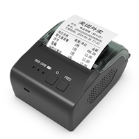 Printer tanda terima termal portabel, dengan cetak kecepatan tinggi antarmuka USB Bluetooth untuk restoran Supermarket penjualan ritel