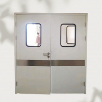 Puerta Batiente Hermética de Acero Inoxidable XinSheng, Tamaño Personalizado, para Cuartos Limpios, Hospitales, con Aislamiento y Protección Contra Incendios