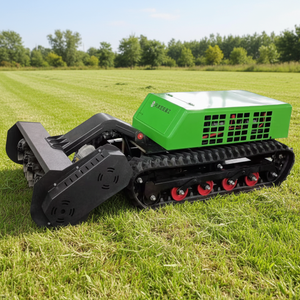 High Torque Remote Control Tracked Range Extended Electric Brush Mower with LiFePO4 <b>Battery</b> for Steep Slopes Custom Logo - Product Image 2