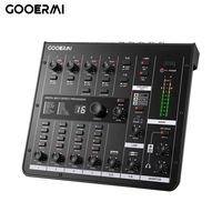MIXX8 Console de mixage audio 8 canaux USB DJ avec Bluetooth, table de mixage sonore à réduction de bruit pour diffusion en direct, enregistrement sur scène, studio PC