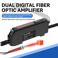 Amplificateur de capteur à fibre optique FS-N18N, affichage numérique, interrupteur photoélectrique, sortie NPN, 12-24VDC, détection à sensibilité réglable
