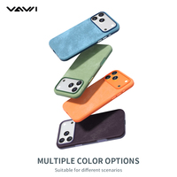 Étui magnétique tendance en tissu denim VAWI L196 pour iPhone 18 17 16 15 14 13 Pro Max, antichoc et résistant aux traces de doigts