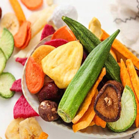 Fruit, groente, snacks, gedroogd fruit en groenten, groothandel, bulk, gezonde snacks, HALAL, gemengde knapperige plakjes, gedroogde groenten