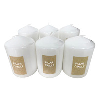 Bougie de hauteur 7x20cm Bougies de pilier décoratives géantes blanches bon marché