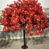 FL-018 Arbre à fleurs de cerisier pour table de mariage, cerisiers pleureurs pour décoration extérieure de fête de mariage