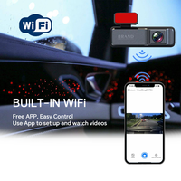 Hesida full hd 1080p 130 degrés grand angle fisheye lentille vision nocturne WIFI voiture dvr tableau de bord caméra 24h moniteur de stationnement