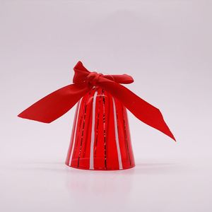 ของตกแต่งแก้วหลากสี ลดราคาพิเศษ ระฆังคริสต์มาส สำหรับเทศกาลเฉลิมฉลอง ตกแต่งโต๊ะ - Product Image 6