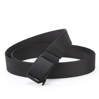Cinturón Táctico de Nailon Resistente para Hombre, Cinturón de Tela para Exteriores, Muestra Gratuita Personalizada, 3/8 cm, Negro y Verde