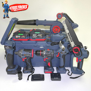 New Hot Selling Hardware <b>Tool</b> Sets 6 Piece Brushless <b>Power</b> Set Blower Lamp Impact Wrench Drill Chain Saw Scissors 21V Other Brus - Product Image 2