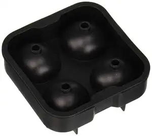 Kingsage Complete Ice Ball Maker Mold - 4 Whiskey Ice Balls -Premium Round Spheres Tray