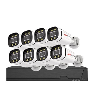 Sistem Kamera Keamanan CCTV 5MP 8Ch 5 in 1 DVR AHD BULLET dan Dome Kit HD Berkabel Luar Ruangan dengan Visi Malam dan Rekaman