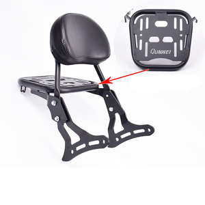 Portapacchi in Acciaio al Carbonio Supporto <span class=keywords><strong>per</strong></span> Bauletto e Schienale <span class=keywords><strong>per</strong></span> Moto Benelli Imperiale 400 QJ500 BJ400-8 - Product Image 1