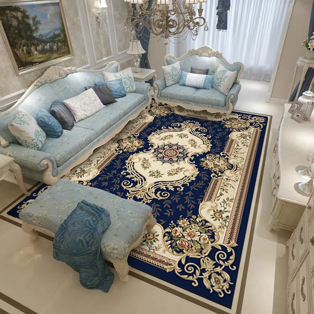 Chino Oriental clásico luz azul hecho a mano de lana francés Palacio Real Aubusson alfombras