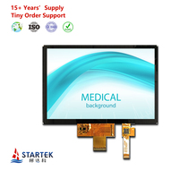 Écran tactile capacitif TFT LCD TN 7 pouces (1024*600) avec interface LVDS et carte de commande LCD, 12H