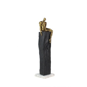 Modern Statue Decorate Abstract Art Resin Sculpture Simple Statue Ornament Figurine Home and Office Decoration