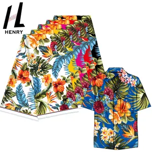 Henry Fabric Supplier High Quality Hawaiian Style Vegetable Printed Fabric For Men'S Shirts
