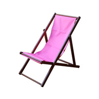 Mobilier d'extérieur Chaise de plage pliante légère Chaises longues de plage en bois durable