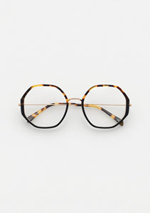Nouvelle conception Lunettes de vue pour hommes et femmes en acétate polygone et titane pur, monture optique - Product Image 2