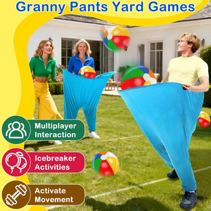 Outdoor-Familien-Geburtstagsparty Garten-Getreue-Treffen Erwachsenen-Outdoor-Wurfspiele Granny Pants Gartenspiel Reunion - Product Image 1