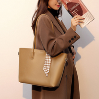Nouveau Sac à Main en Cuir PU pour Femmes, Sac Fourre-Tout Simple et Élégant, Sac à Main Pratique en Soie de Créateur, Vente en Gros