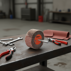 Ttake Abrasive Cloth Flap <b>Wheel</b> 30x10 Mm 3 Mm Shaft 40 Grit For <b>Grinding</b> - Product Image 3