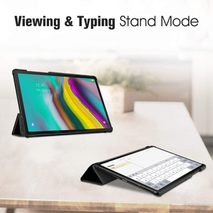 Fonction de réveil intelligent, étui en cuir PU avec support pour tablette <span class=keywords><strong>samsung</strong></span> <span class=keywords><strong>galaxy</strong></span> <span class=keywords><strong>tab</strong></span> T720 <span class=keywords><strong>s5e</strong></span> - Product Image 3