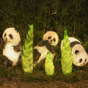 Luces Decorativas con Motivo de Panda IP65 para Caminos de Jardín e Iluminación de Paisajes Festivos - Product Image 1