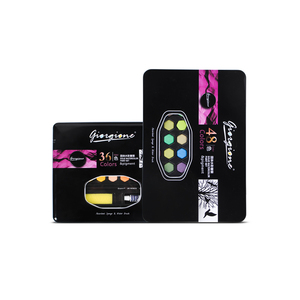 Giorgione – Coffret de 36 couleurs de peinture <span class=keywords><strong>aquarelle</strong></span> solide en boîte métallique avec cadeaux offerts pour la peinture sur papier et toile - Product Image 1
