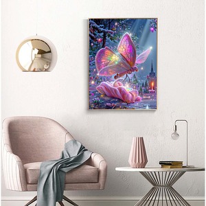 Bán Buôn Giá DIY Tùy Chỉnh 40*40 5D <span class=keywords><strong>Snowman</strong></span> Quà Tặng Giáng Sinh Kim Cương Sơn Kit Tranh Mosaic Sơn - Product Image 2