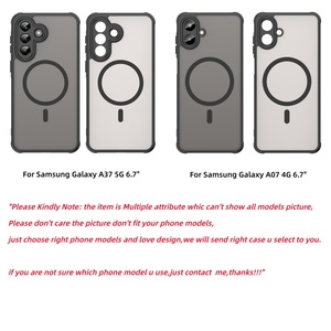 Custodia Magnetica Sottile Trasparente Opaca in PC con Ricarica Wireless per <span class=keywords><strong>Samsung</strong></span> <span class=keywords><strong>Galaxy</strong></span> A57 A37 A56 A36 A26 A55 A35 A18 A08 A17 A16 - Product Image 2