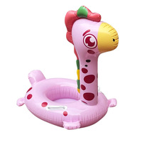 Anneau de natation gonflable en plastique PVC pour bébé et enfant de 0 à 5 ans Anneau de natation mignon style animal et bouée pour bébé