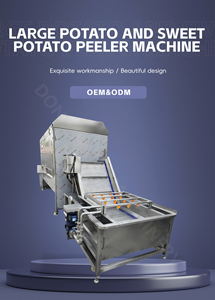 Machine industrielle de lavage et de pelage de manioc et de patates douces, machine à éplucher les pommes de terre, machine de nettoyage, machine à fabriquer des chips de pommes de terre - Product Image 4
