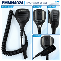 Microphone haut-parleur à distance Motorola PMMN4024 avec protection anti-vent IP54 et prise audio 3,5 mm pour radios XPR7550, XPR7350, DP4801e, GP328D, XiR P8668